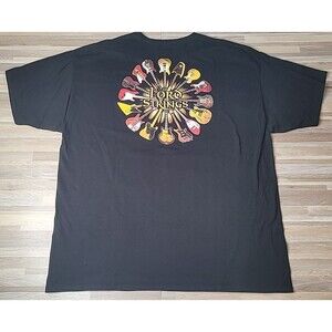 Lord of the Strings Guitar T-Shirt Hanes Black Music Tee Men's Size XXL‎